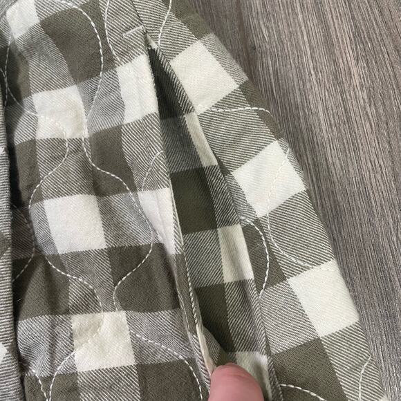 Madewell Curvy Quilted Flannel Gingham Check Mini Skirt US Women's 4 New - Picture 4 of 8